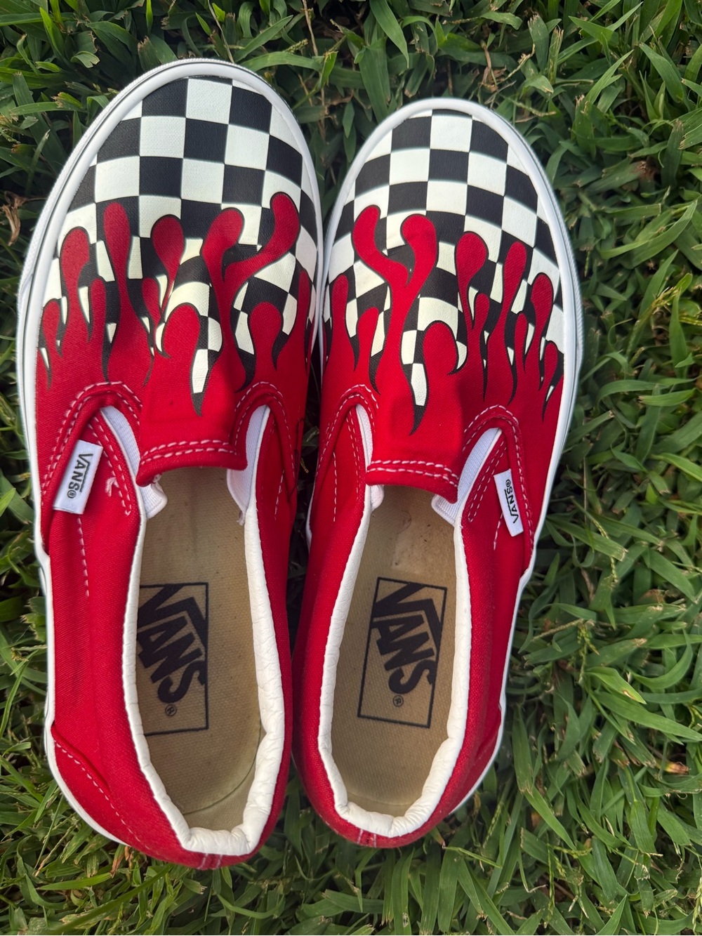 Vans Red Classic Slip-On Loafers